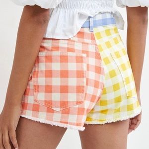 Anthropologie Farm Rio Gingham High Waist Shorts NWT